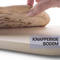 Buxibo 2in1 Pizzasteen - Voor BBQ & Oven - Inclusief Serveer Plank - Pizzabord/Pizzaplank - 30.5 X 38.1 X 1.4 Cm -Keukengrill 1200x1200 384