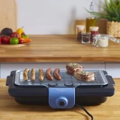 Moulinex BG134812 Barbecue Tafelblad Electrisch 2100W Zwart, Blauw, Zilver Barbecue -Keukengrill 1200x1200 46