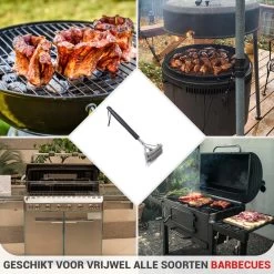 BBQ Borstel Staal RVS Reinigingsborstel Barbecue Grill Accessoires -Keukengrill 1200x1200 465