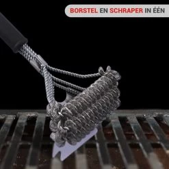 BBQ Borstel Staal RVS Reinigingsborstel Barbecue Grill Accessoires -Keukengrill 1200x1200 469