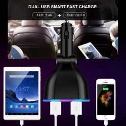 Auto Sigarettenaansteker Splitter - Losse Oplader - USB 2.0 A/USB 3.0 A 2 Poorten - Zwart - Snellader - Splitter - Auto Lader USB -Keukengrill 1200x1200 473