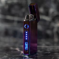 Merkloos Cuberna Elektrische Plasma USB Aansteker Met Batterij Indicator Rainbow - Wind En Storm Bestendig - Geschikt Voor Kaarsen, Vuurwerk, Sigaretten En BBQ -Keukengrill 1200x1200 519