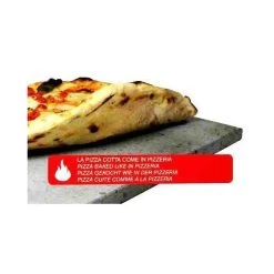 ETNA Pizza Set - Grote Pizzasteen & GRATIS Pizzaschep - 30 Cm X 38 Cm - Echt Italiaanse Pizzasteen - Broodbaksteen - BBQ Pizzasteen - Gemaakt Van Lavasteen Uit De Etna - Non-stick - Eppicotispai -Keukengrill 1200x1200 542