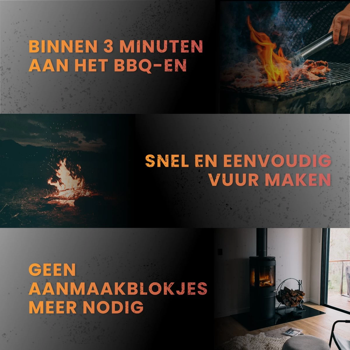 Master Knives BBQ Aansteker Electrisch - BBQ Accesoires - Zwarte BBQ Starter - Looftlighter 5 Master Knives BBQ Aansteker Electrisch - BBQ Accesoires - Zwarte BBQ Starter - Looftlighter - Afbeelding 5