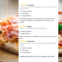 Nowad Pizzaschep RVS Rond Voor BBQ En Oven - 30,5 Cm - Pizzaspatel - Taartschep - Houten Handvat - Ophangbaar - Rond - Vaatwasbestendig - Keukenaccessoires -Keukengrill 1200x1200 601