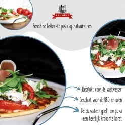 Pizzasteen BBQ & Oven | Pizzaplaat Voor De Lekkerste Bereiding Van Een Pizza Op Jouw Barbecue Of In De Oven | Pizza Stone Rond | Medium (33 Cm) -Keukengrill 1200x1200 609
