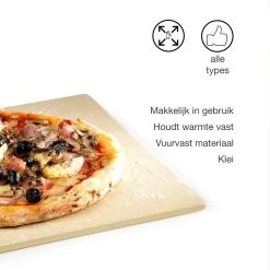 Barbecook BBQ Pizzaplaat - Pizzasteen - Voor Barbecue - Rechthoekig - 43 X 35 Cm -Keukengrill 1200x1200 613