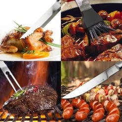 Saveur Royal® 35-delige Barbecue Gereedschapset In Roestvrij Staal - BBQ Grill Set Met Draagtas - Barbecuegerei-sets - Barbecue Accessoires Gereedschap - 35-delig -Keukengrill 1200x1200 617