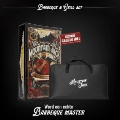 Mountain Jack® 40-Delige Luxe BBQ Grill Accessoires Set In Roestvrij Staal – Barbecue Gereedschap – Tangenset, Vlees Thermometer, Vleestang, Borstel, Spiezen, Vleesmes, Vleesvork -Keukengrill 1200x1200 641