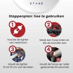 Bbq Aansteker Electrisch - Looftlighter - Bbq Starter - Bbq Accesoires - One Minute Lighter - Incl. Bbq Handschoenen - ®Stane -Keukengrill 1200x1200 685