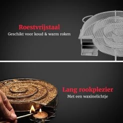 GrillX Cold Smoke Generator Met 1KG Appel Rookmot - 6 Liter - Smokerbox - RVS Rookbox - Rookgenerator - Koud Roken - BBQ Accesoires -Keukengrill 1200x1200 726