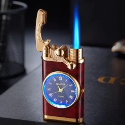 Flametimer Exclusieve Aansteker Met Horloge, 2 Stuks Willekeurig, Winddichte Draagbare Kaars Aansteker Voor Kaars Koken BBQ, Vuurwerk, Zak Zaklamp Aansteker Met Geschenkdoos, Cool Gift -Keukengrill 1200x1200 740