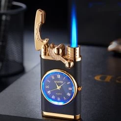 Flametimer Exclusieve Aansteker Met Horloge, 2 Stuks Willekeurig, Winddichte Draagbare Kaars Aansteker Voor Kaars Koken BBQ, Vuurwerk, Zak Zaklamp Aansteker Met Geschenkdoos, Cool Gift -Keukengrill 1200x1200 742