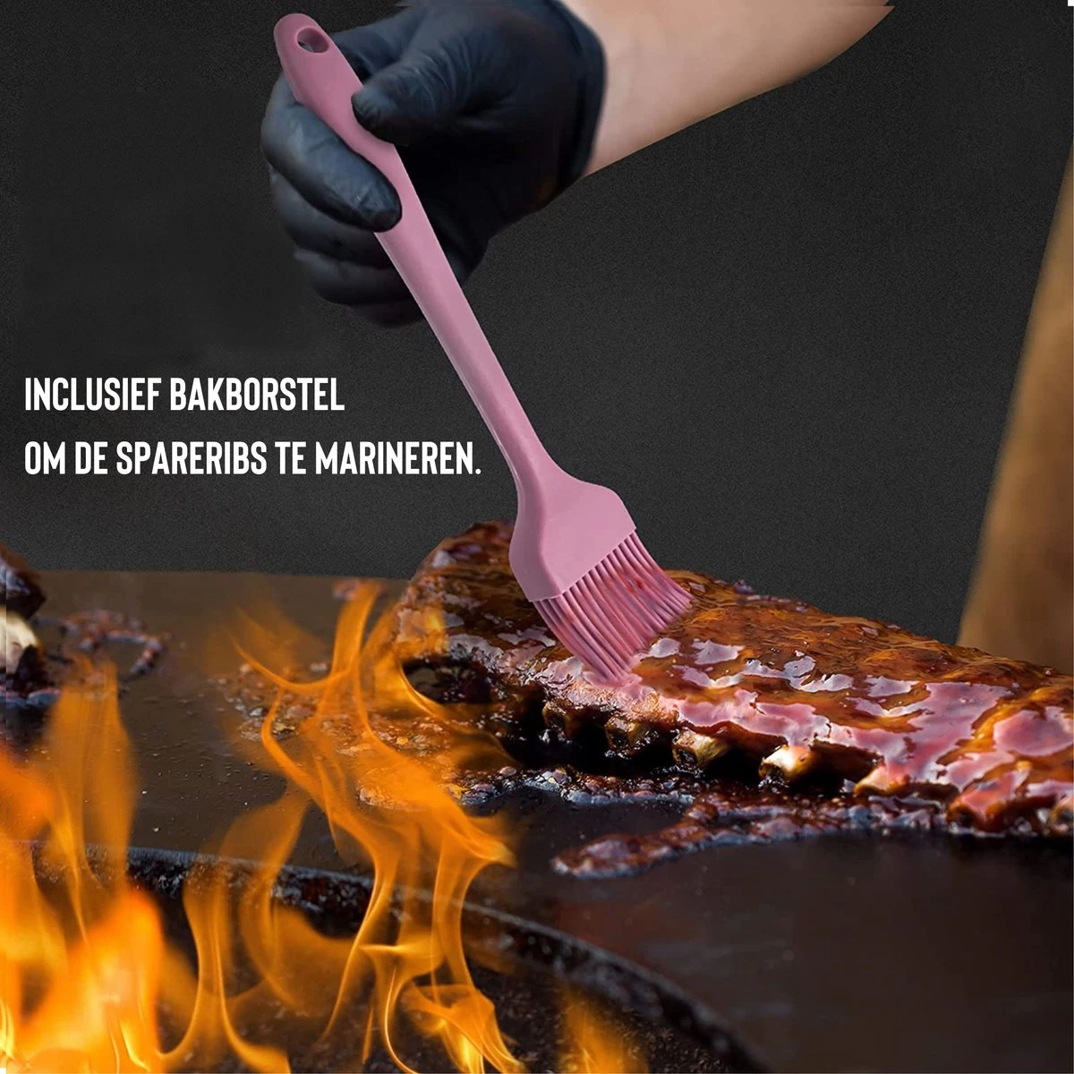 Rednas Sparerib Rek Bbq - Incl. Bakkwast - Bbq Rek - Bbq Accessoires - Rib Rack - Kiphouder - Bbq Gereedschap 2 Rednas Sparerib Rek Bbq - Incl. Bakkwast - Bbq Rek - Bbq Accessoires - Rib Rack - Kiphouder - Bbq Gereedschap - Afbeelding 2