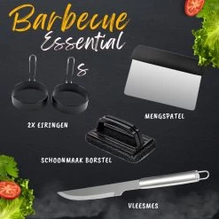 BBQ Gereedschapset - Opbergtas - BBQ Accessoires - BBQ Tang - BBQ Set - BBQ Borstel - BBQ Gereedschap - Roestvrij Staal -Keukengrill 1200x1200 807