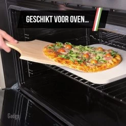 Gadgy Pizzasteen Met Pizzaschep – Cordieriet Voor Knapperige Pizzabodem – Pizzasteen Voor BBQ, Oven Of Kamado - Pizzaspatel - Pizza Set -Keukengrill 1200x1200 821