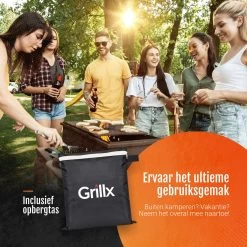 GrillX Barbecue Hoes - 145 X 61 X 117cm - BBQ Hoes Waterdicht - Beschermhoes Inclusief Trekkoord - BBQ Accesoires -Keukengrill 1200x1200 893