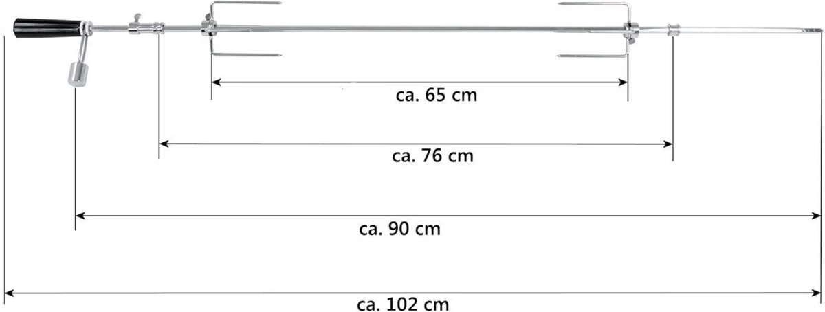 BBQNovation Elektrisch Draaispit Deluxe Met Extra Lang RVS Spit Geschikt Voor Meeste GAS BBQ's 6 BBQNovation Elektrisch Draaispit Deluxe Met Extra Lang RVS Spit Geschikt Voor Meeste GAS BBQ's - Afbeelding 6