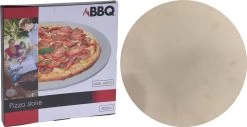 MaxxHome Pizzasteen - BBQ Steen - Pizzasteen Voor De Lekkerste Bereiding Van Een Pizza Op Jouw Barbecue Of In De Oven - Pizza Steen Rond - Medium (33 Cm) -Keukengrill 1200x616