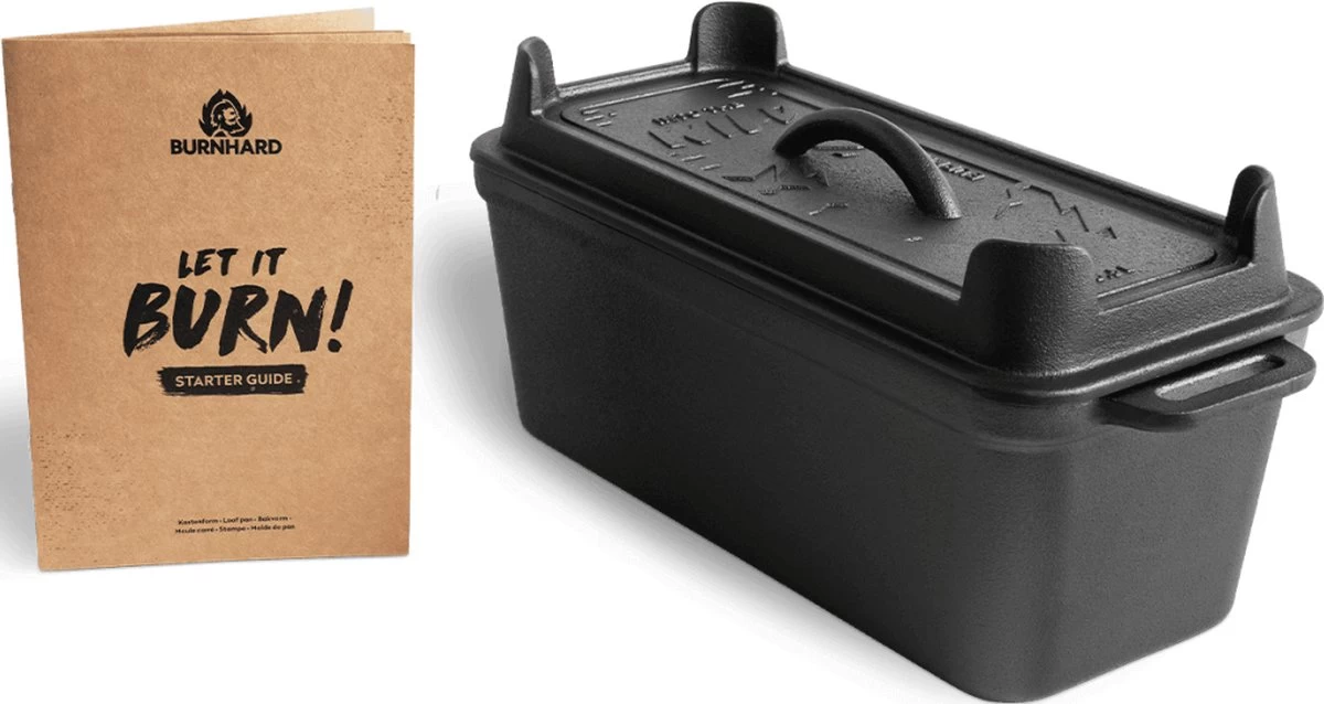 Burnhard Gietijzeren Broodpan 3,5 L - Broodbakvorm 2 Burnhard Gietijzeren Broodpan 3,5 L - Broodbakvorm - Afbeelding 2