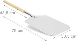 Relaxdays Pizzaschep - Vierkant - Metaal -Keukengrill 1200x654