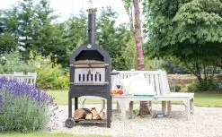 Merkloos MaxxGarden Pizza Oven - Smoker Barbecue Houtskool 45 X 65 X 158cm -Keukengrill 1200x745 1