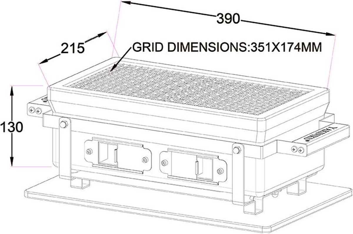 YAKINIKU Rechthoekige Shichirin | Konro- & Yakitori Grill 17 YAKINIKU Rechthoekige Shichirin | Konro- & Yakitori Grill - Afbeelding 17