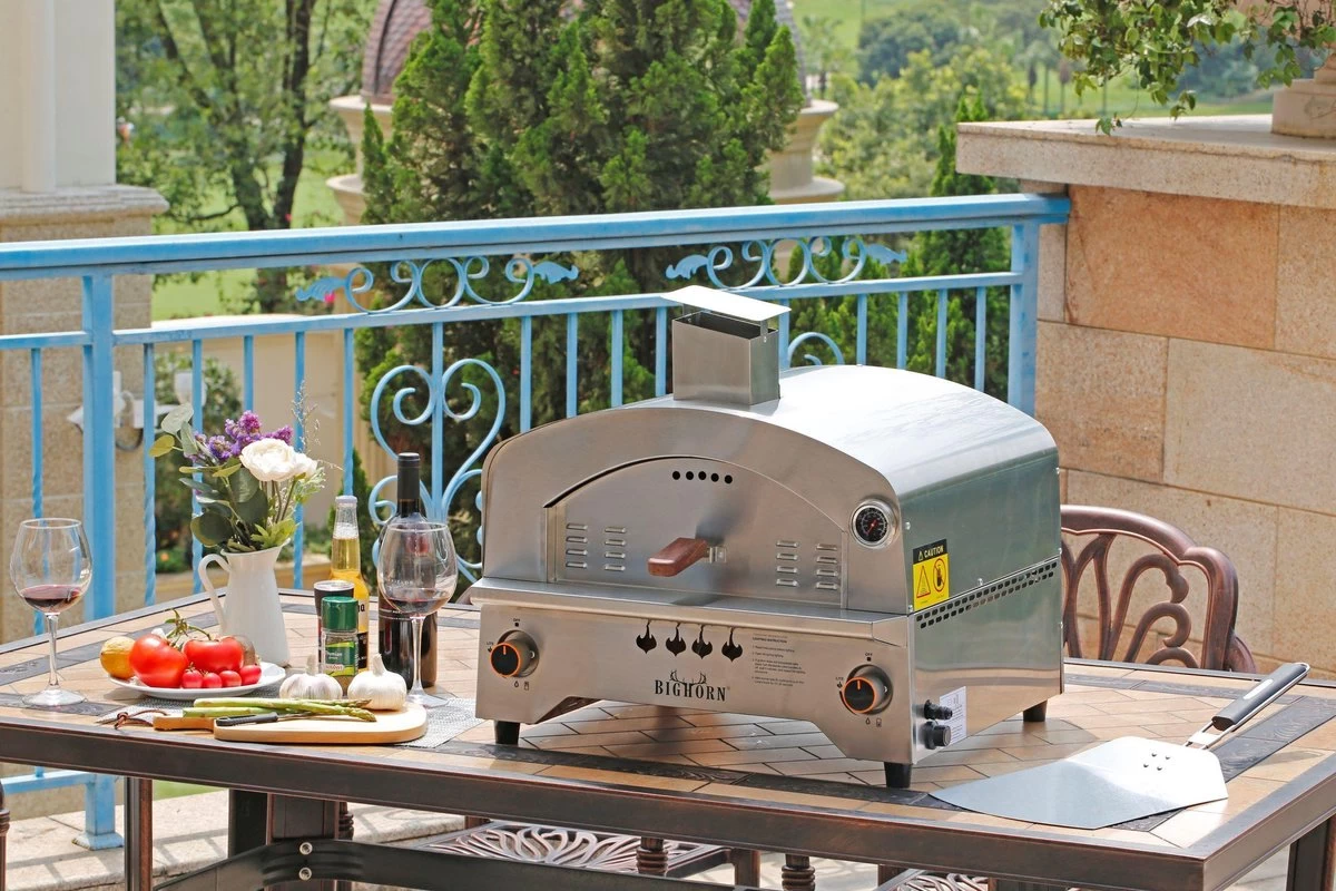 Bighorn Outdoor Edelstaal Gas Pizza Oven - Draagbare Gas Barbecue - Edelstaal -Model SRGG20001 11 Bighorn Outdoor Edelstaal Gas Pizza Oven - Draagbare Gas Barbecue - Edelstaal -Model SRGG20001 - Afbeelding 11