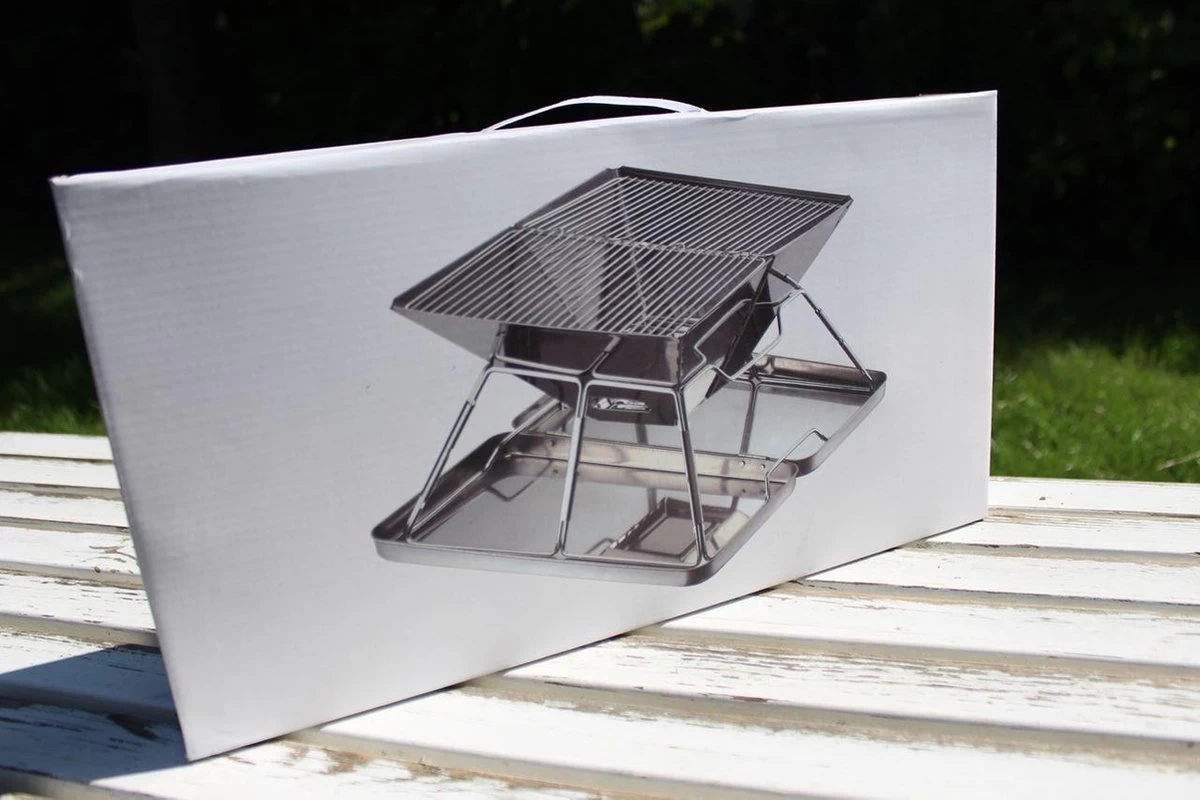 United Entertainment - Opvouwbare Houtskoolbarbecue - RVS - Met Koffer En Draagtas 5 United Entertainment - Opvouwbare Houtskoolbarbecue - RVS - Met Koffer En Draagtas - Afbeelding 5