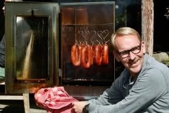 2-L Home & Garden XL Rookoven - RVS - 80x40x28 Cm - 3 Etages -Keukengrill 1200x800 2