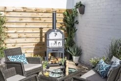 Merkloos MaxxGarden Pizza Oven - Smoker Barbecue Houtskool 45 X 65 X 158cm -Keukengrill 1200x800 6