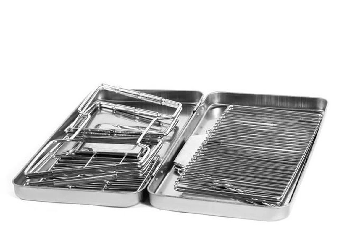 United Entertainment - Opvouwbare Houtskoolbarbecue - RVS - Met Koffer En Draagtas 7 United Entertainment - Opvouwbare Houtskoolbarbecue - RVS - Met Koffer En Draagtas - Afbeelding 7