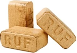 Merkloos RUF Briketten - Beukenhout Briketten - Brandhout - Hout Briketten Geperst - 20kg - 24briketten -Keukengrill 1200x828