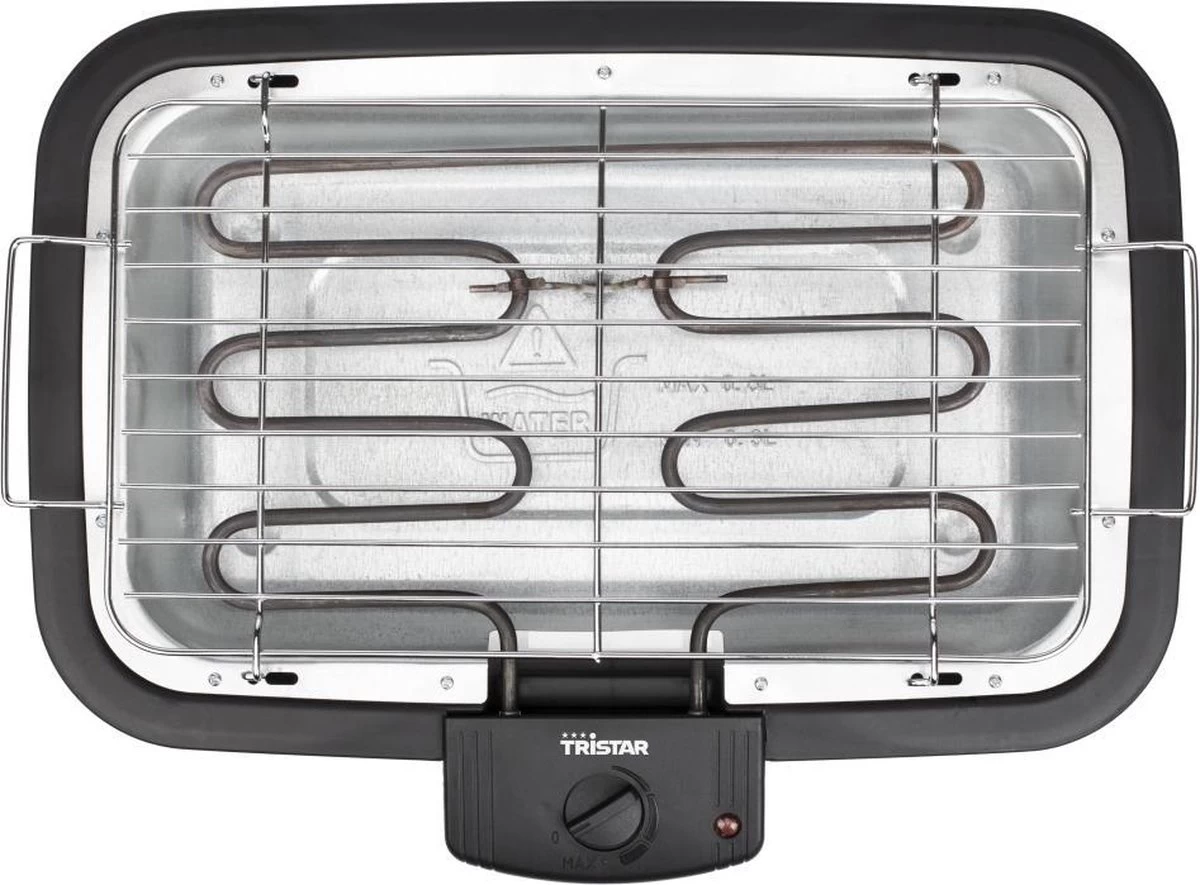 Tristar BQ-2813 Electrische Tafelbarbecue - Grilloppervlak (LxB) 38x22 Cm - 2000W - Zwart 3 Tristar BQ-2813 Electrische Tafelbarbecue - Grilloppervlak (LxB) 38x22 Cm - 2000W - Zwart - Afbeelding 3