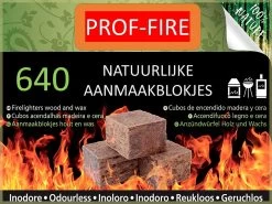 PROF-FIRE - 640 Aanmaakblokjes Bruin- Voordeelbox - Ecologisch - Milieuvriendelijk - CO2 Neutraal - Fire-Up Kwaliteit -Keukengrill 1200x900 52