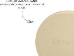 Boska Pizzasteen Deluxe - Voor Oven & BBQ - Knapperige Pizza's - Ø 29.5 Cm - BBQ Accessoires -Keukengrill 1200x921 3