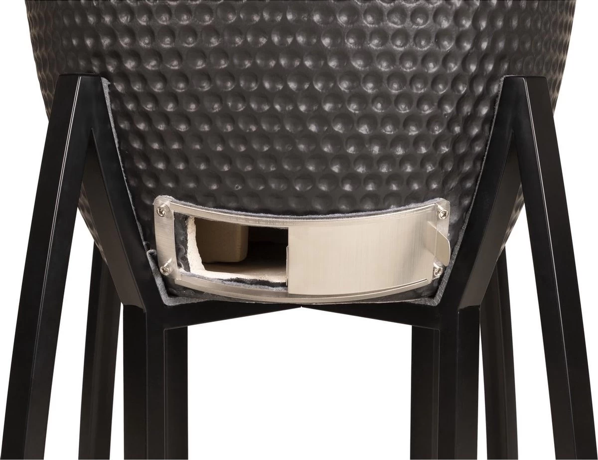 Patton - Kamado 21" - Premium Black - Keramische Barbecue - Incl. Bluetooth Kerntemperatuurmeter - LED Verlichting - Large - Compleet - Zwart 9 Patton - Kamado 21" - Premium Black - Keramische Barbecue - Incl. Bluetooth Kerntemperatuurmeter - LED Verlichting - Large - Compleet - Zwart - Afbeelding 9