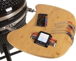 Patton - Kamado 21" - Premium Black - Keramische Barbecue - Incl. Bluetooth Kerntemperatuurmeter - LED Verlichting - Large - Compleet - Zwart 27 Patton - Kamado 21" - Premium Black - Keramische Barbecue - Incl. Bluetooth Kerntemperatuurmeter - LED Verlichting - Large - Compleet - Zwart -Keukengrill 1200x969