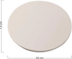 MaxxHome Pizzasteen - BBQ Steen - Pizzasteen Voor De Lekkerste Bereiding Van Een Pizza Op Jouw Barbecue Of In De Oven - Pizza Steen Rond - Medium (33 Cm) -Keukengrill 1200x986