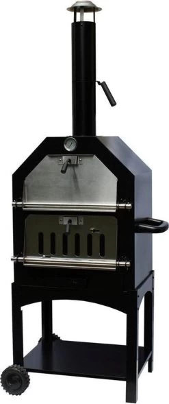 Merkloos MaxxGarden Pizza Oven - Smoker Barbecue Houtskool 45 X 65 X 158cm -Keukengrill 503x1200