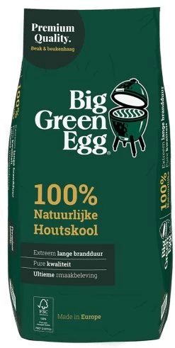 Big Green Egg BigGreenEgg Houtskool Europa 9kg - 1 Zak -Keukengrill 604x1200