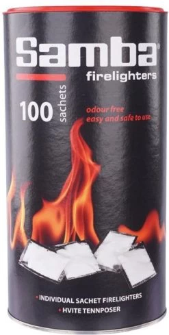 Samba Aanmaakzakjes Openhaard - 100 Stuks In Koker -Keukengrill 606x1200