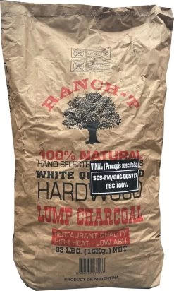 Restaurant Houtskool 15kg Ranch T 100% Vinal FSC Uit Argentinië