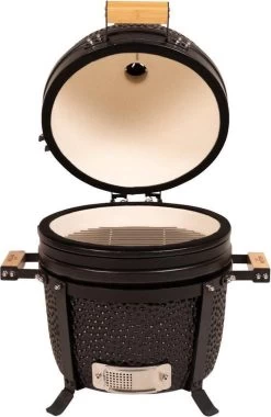 Patton Kamado 15" - Tafel Model - Keramische Barbecue - Premium Black - Medium - Compleet - Mat Zwart -Keukengrill 780x1200