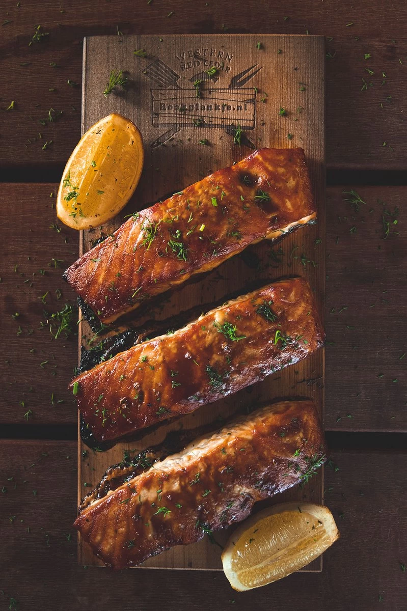 Merkloos Rookplank Western Red Cedar - 5 Stuks - Rookhout 9 Merkloos Rookplank Western Red Cedar - 5 Stuks - Rookhout - Afbeelding 9