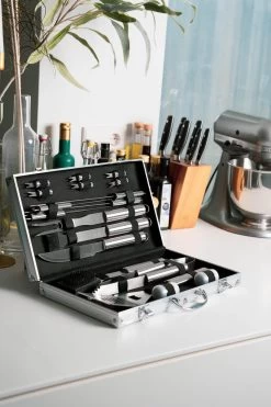 Sens Design BBQ Accesoires - 18 Delig - BBQ Gereedschapset Koffer -Keukengrill 800x1200 16
