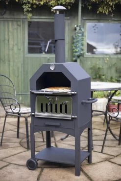 Merkloos MaxxGarden Pizza Oven - Smoker Barbecue Houtskool 45 X 65 X 158cm -Keukengrill 800x1200 2