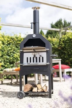 Merkloos MaxxGarden Pizza Oven - Smoker Barbecue Houtskool 45 X 65 X 158cm -Keukengrill 804x1200