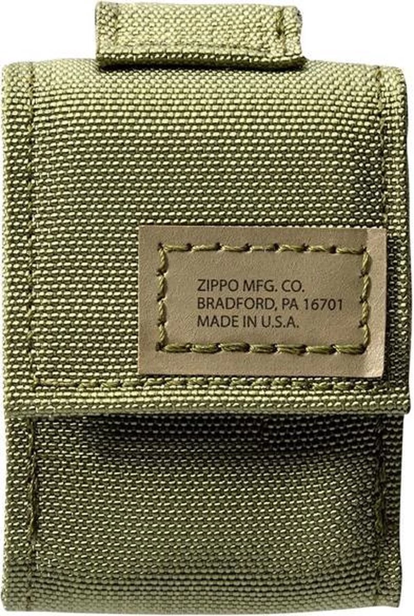 Zippo Tactical Molle Pouch / Hoes En Black Crackle Benzine Aansteker Geschenk Set OD Green 2 Zippo Tactical Molle Pouch / Hoes En Black Crackle Benzine Aansteker Geschenk Set OD Green - Afbeelding 2