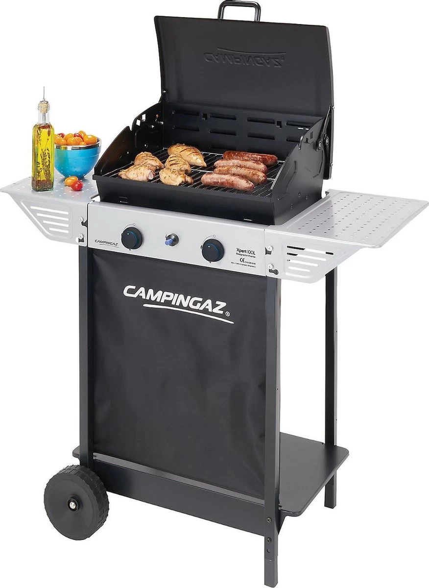Campingaz Xpert 100 L Gasbarbecue - BBQ - 2-Branders - Grijs/zwart 2 Campingaz Xpert 100 L Gasbarbecue - BBQ - 2-Branders - Grijs/zwart - Afbeelding 2